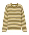 Maison Kitsuné Khaki Bold Fox Head Long Sleeve T-shirt In Brown