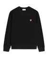 Maison Kitsuné Maison Kitsune Fox Head Regular Sweatshirt In Black