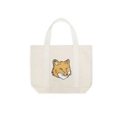 Maison Kitsuné Maison Kitsun Fox Head Tote Bag