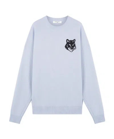 MAISON KITSUNÉ MAISON KITSUNÉ FOX INTARSIA-KNIT JUMPER