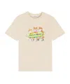 Maison Kitsuné T-shirt With Fox Print In Nude