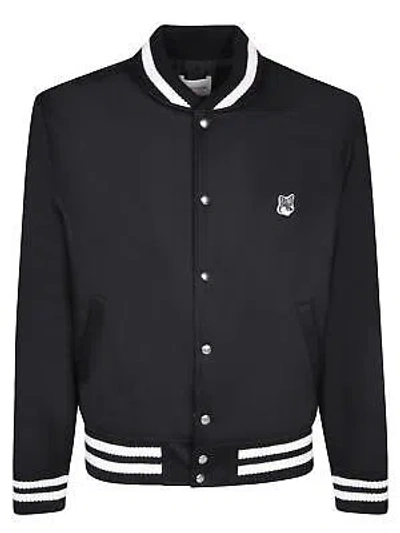 Pre-owned Maison Kitsuné Maison Kitsune' Black Teddy Fox Jacket