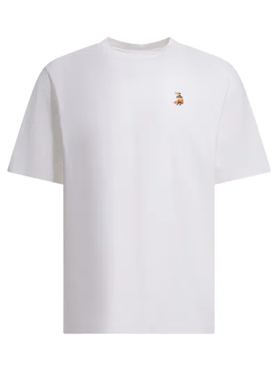 Maison Kitsuné Embroidered T-shirt In White