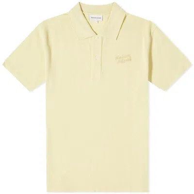Maison Kitsuné Maison Kitsune Handwriting Comfort Polo In Brown