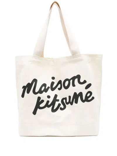 Maison Kitsuné Maison Kitsune Handwriting Tote
