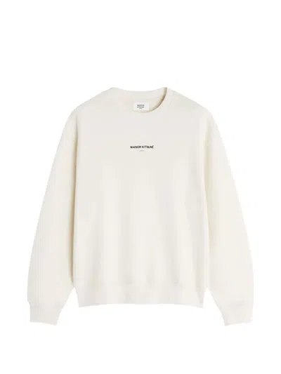 Maison Kitsuné Paris Comfort Sweatshirt In White