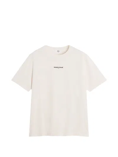 Maison Kitsuné Maison Kitsune Paris Comfort Tee Shirt In White