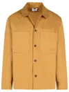 Maison Kitsuné 'cotton Shirt With Front Pockets And Long Sleeves' In Beige