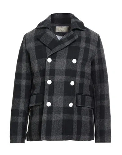 Maison Kitsuné Man Coat Midnight Blue Size L Wool