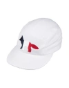 Maison Kitsuné Man Hat White Size Onesize Cotton, Polyester In White
