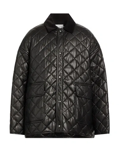 Maison Kitsuné Man Jacket Black Size L Polyester, Polyurethane