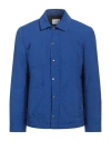 Maison Kitsuné Man Jacket Bright Blue Size L Polyamide In Blue