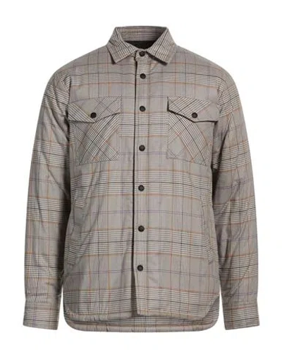 Maison Kitsuné Man Jacket Light Grey Size M Cotton In Brown