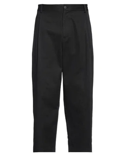 Maison Kitsuné Man Pants Black Size 38 Cotton