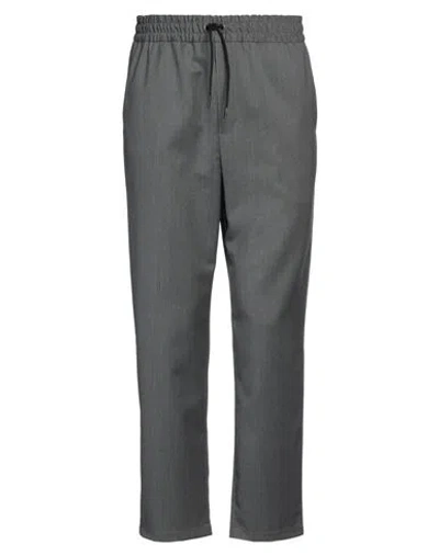 Maison Kitsuné Man Pants Grey Size L Virgin Wool In Gray
