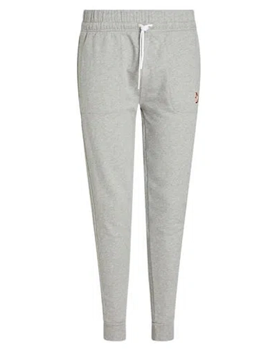 Maison Kitsuné Man Pants Light Grey Size Xl Cotton In Grey