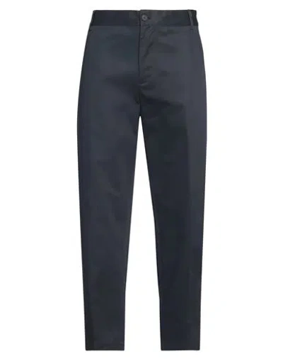 Maison Kitsuné Man Pants Midnight Blue Size 38 Cotton