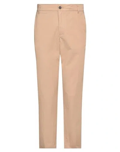 Maison Kitsuné . Man Pants Sand Size 32 Cotton In Beige
