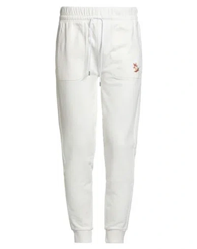 Maison Kitsuné Man Pants White Size S Cotton