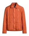 Maison Kitsuné Man Puffer Rust Size Xl Polyester In Orange