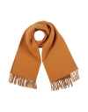 Maison Kitsuné Man Scarf Camel Size - Virgin Wool In Beige