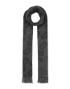 Maison Kitsuné Man Scarf Charcoal Size - Virgin Wool, Polyamide In Gray