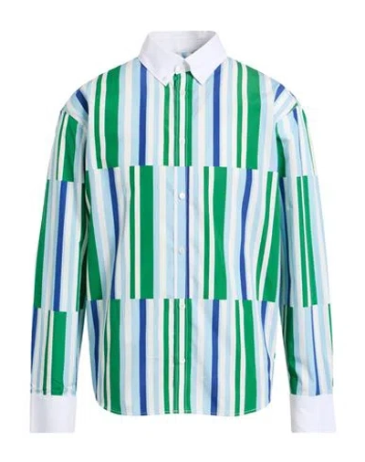 Maison Kitsuné Man Shirt Green Size M Cotton