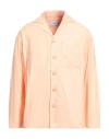 Maison Kitsuné Man Shirt Salmon Pink Size L Cotton In Orange