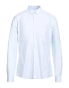 Maison Kitsuné Man Shirt Sky Blue Size 17 ½ Cotton In Blue