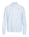 Maison Kitsuné Man Shirt Sky Blue Size 17 Cotton