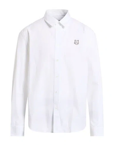 MAISON KITSUNÉ MAISON KITSUNÉ MAN SHIRT WHITE SIZE M COTTON