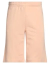 Maison Kitsuné Orange Fox Head Patch Track Shorts In Pink