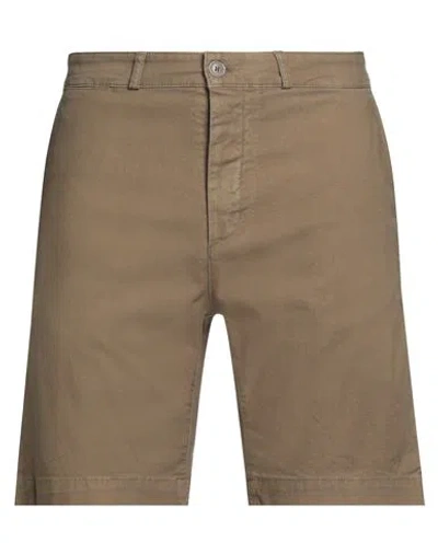 Maison Kitsuné Man Shorts & Bermuda Shorts Khaki Size 33 Cotton, Polyester, Elastane In Sand