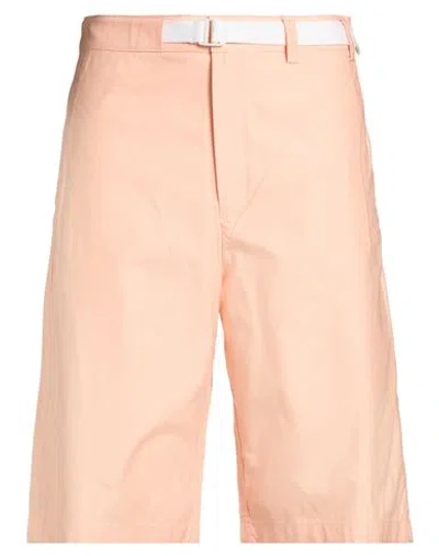 Maison Kitsuné Man Shorts & Bermuda Shorts Salmon Pink Size M Cotton