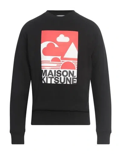 Maison Kitsuné Man Sweatshirt Black Size L Cotton