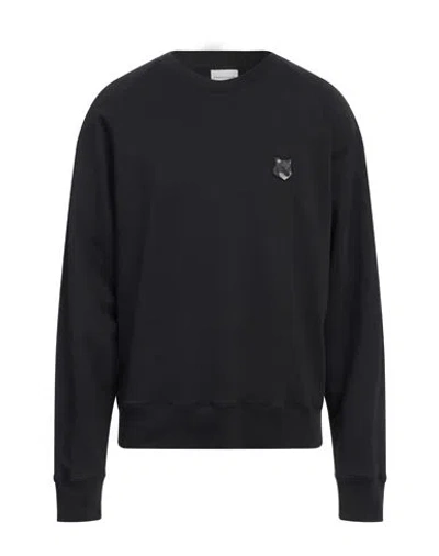 Maison Kitsuné Man Sweatshirt Black Size L Cotton