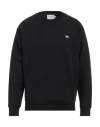 Maison Kitsuné Man Sweatshirt Black Size M Cotton