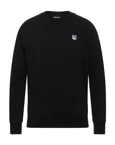 Maison Kitsuné Man Sweatshirt Black Size M Cotton