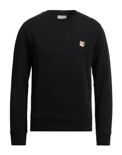 MAISON KITSUNÉ MAISON KITSUNÉ MAN SWEATSHIRT BLACK SIZE L COTTON