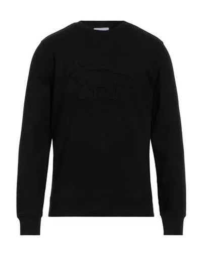 Maison Kitsuné Man Sweatshirt Black Size L Cotton, Polyester