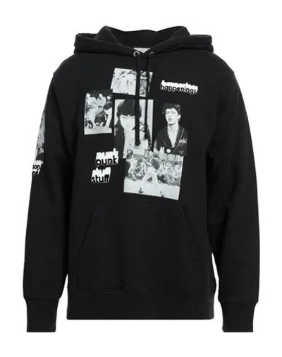 Maison Kitsuné Man Sweatshirt Black Size S Cotton, Wool