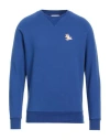 Maison Kitsuné Man Sweatshirt Blue Size M Cotton