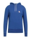 Maison Kitsuné Man Sweatshirt Blue Size M Cotton