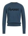 Maison Kitsuné Man Sweatshirt Deep Teal Size S Cotton In Multi