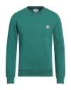 Maison Kitsuné Man Sweatshirt Emerald Green Size L Cotton