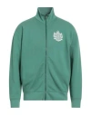 Maison Kitsuné Man Sweatshirt Green Size Xs Cotton, Polyester In Green