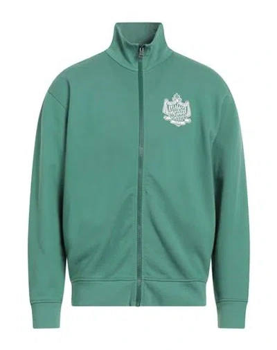 Maison Kitsuné Man Sweatshirt Green Size Xs Cotton, Polyester