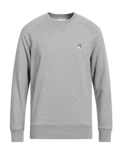 Maison Kitsuné Man Sweatshirt Grey Size M Cotton