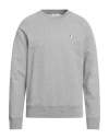 Maison Kitsuné Man Sweatshirt Grey Size M Cotton In Gray
