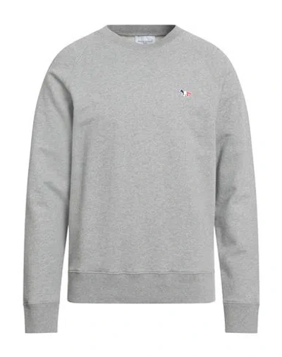Maison Kitsuné Man Sweatshirt Grey Size M Cotton In Gray